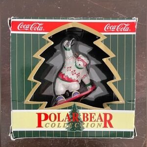 Coca-Cola Polar Bear vintage 1995/1996 collectible Ornament